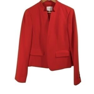 Ann Taylor Loft Red Blazer Top Size 6